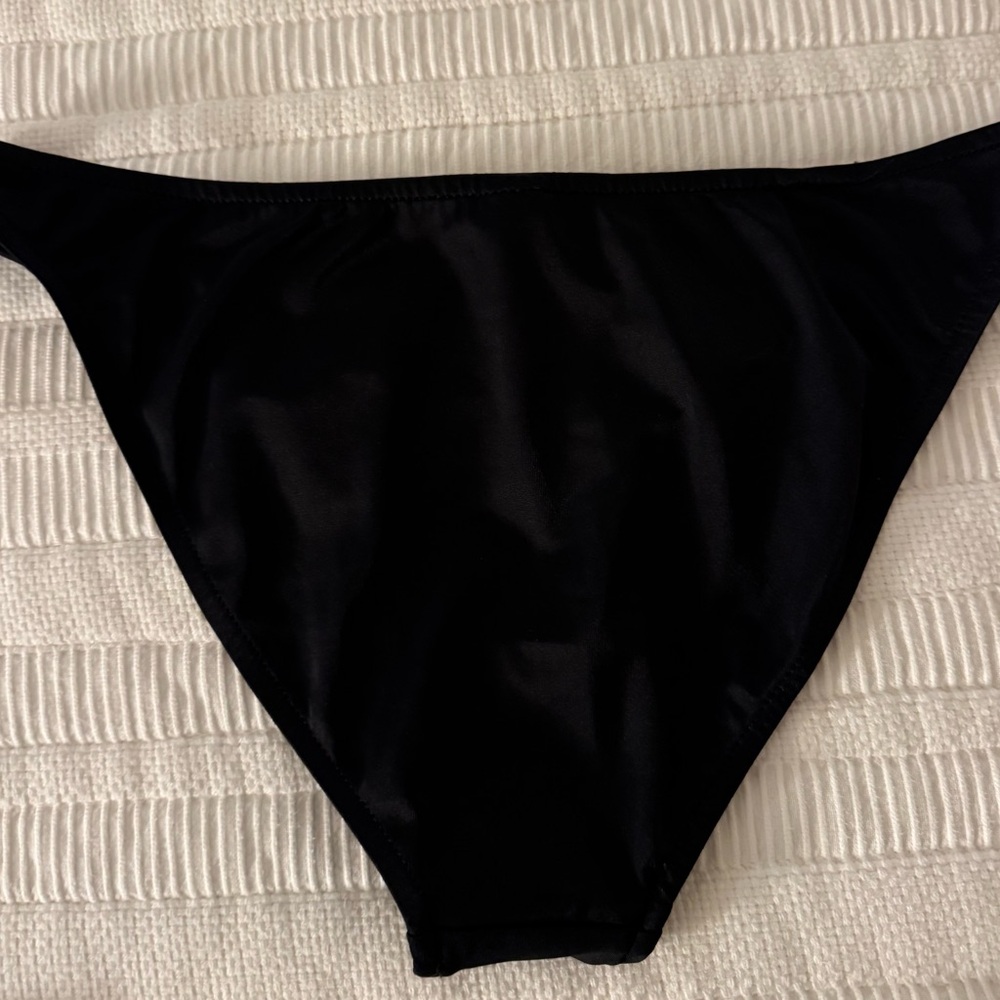 Two Bikini Bottoms. Solid Gray. Solid Black Venus - image 4
